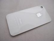 Replacement Complete iPhone 4S Glass Back Cover Housing - White (OEM)