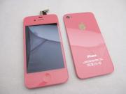 Full LCD Screen + Touch Screen Display Digitizer Assembly with Back Cover for iphone 4S - Pink