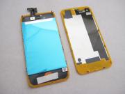 Full LCD Screen + Touch Screen Digitizer Assembly with Back Cover for iphone 4S - Light Orange 02