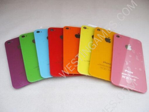 Replacement Complete iPhone 4 4G Glass Back Cover Housing- Colors