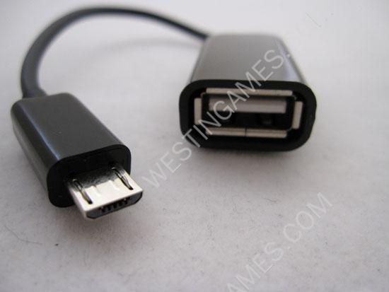 Male to Female OTG Host Micro USB Converter Adapter Kit Cable for Samsung Galaxy Mobile Phone - Image 2