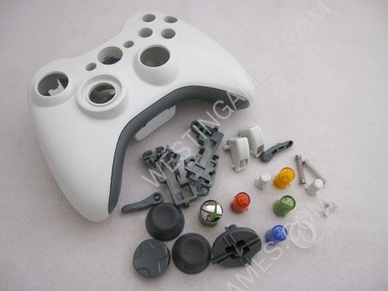 Full Replacement Housing Shell Case White for XBOX360 Wireless Controller