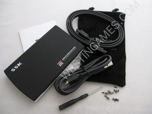 Storage Solution Black SSK SHE046 USB2.0/eSATA 2.5" HDD Enclosure Case - Image 2