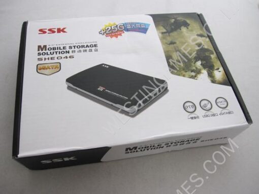 Storage Solution Black SSK SHE046 USB2.0/eSATA 2.5" HDD Enclosure Case - Image 6