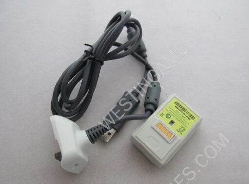 New 4800Mah Play and Charge Cable + Battery Kit for XBOX360 & Slim - White - Image 2