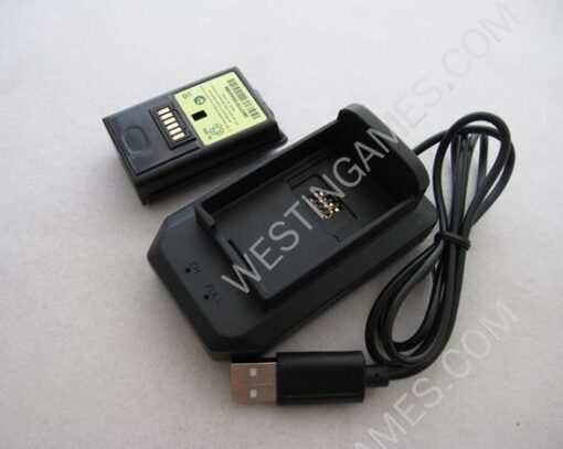4 in 1 Battery Charging Kit with 4800mAH Battery Recharger Pack for XBOX360 & Slim - Black - Image 3