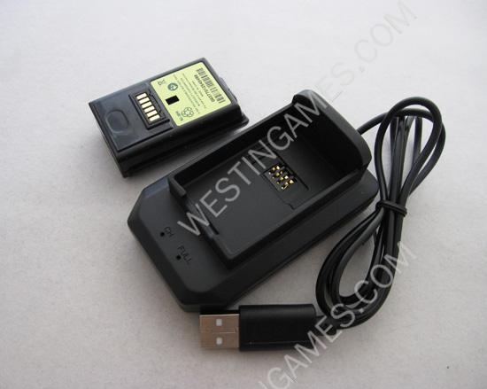 4 in 1 Battery Charging Kit with 4800mAH Battery Recharger Pack for XBOX360 & Slim - Black - Image 3