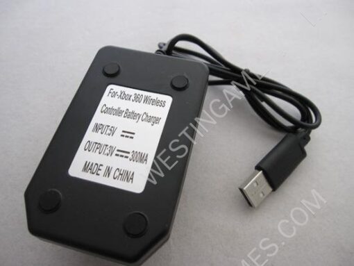 4 in 1 Battery Charging Kit with 4800mAH Battery Recharger Pack for XBOX360 & Slim - Black - Image 4
