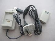 4 in 1 Battery Charging Kit with 4800mAH Battery Recharger Pack for XBOX360 & Slim - White 02