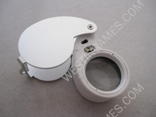 2 LED Light 40X-25mm Illuminated Whistle Shape Loupe Magnifying Glass Magnifier - Image 2