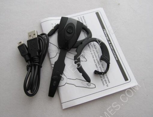 Bluetooth Earphone Headphone with Handle & USB Charging Cable for Playstation 3 PS3 - Image 2