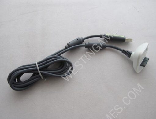 1.8M USB Play & Charger Charging Cable Without Pack for XBOX360 Wireless Controller - White