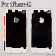 Luminescent Logo Glow Light Mod Kit By LED Panel & Fixing Sticker for iPhone 4S - Black/White 04