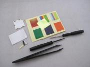 Luminescent Logo Glow light Mod Kit By led Panel & Fixing Sticker for iPhone 4 - Black/White 03