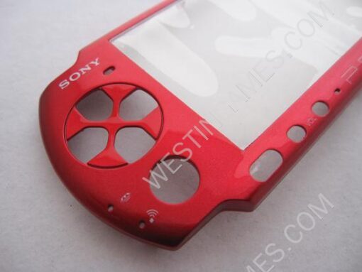 Replacement Faceplate Cover for Sony PSP 3000/Slim - Red - Image 3