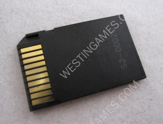 Dual-Slot SDHC MicroSD/TF Card to MS Pro Duo Memory Sticker Adapter for PSP/PS3 - Black - Image 2