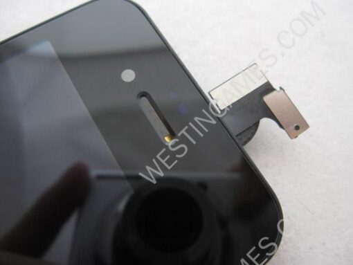 LCD Screen And Touch Screen Digitizer Glass Frame Assembly for Apple iPhone 4 - Black - Image 4