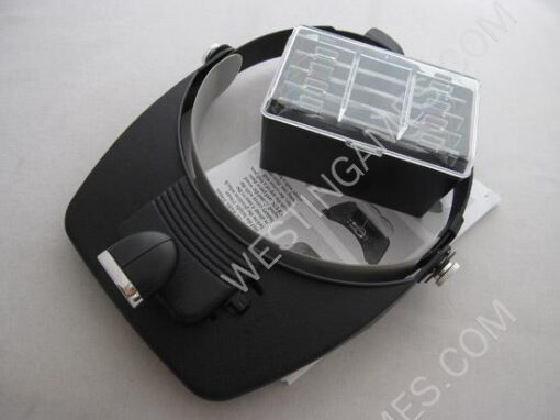 New Head Light Magnifier Magnifying Glass w/ 2 LED - Image 2