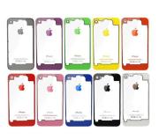 Transparent Battery Back Glass Cover Housing for iPhone 4S - 10 Colors
