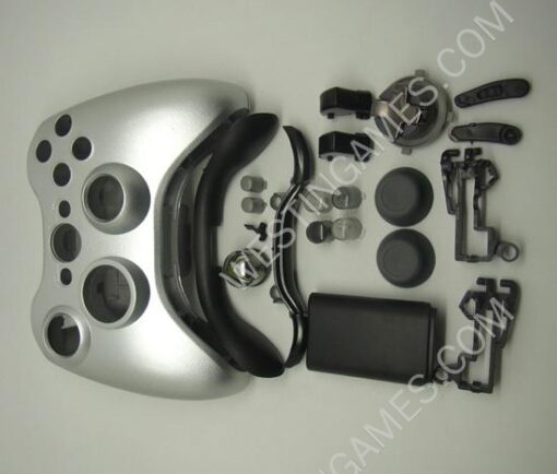 New Xbox 360 Wireless Controller Shell Housing Case with Rotating/ Transforming D-Pad - Silver