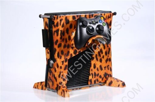 Leopard Style Replacement Housing Shell Case Limit for Xbox 360 Slim Console