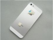 Battery Cover Back Housing with Middle Frame and Glass for iPhone 5 5G - White (A) 02