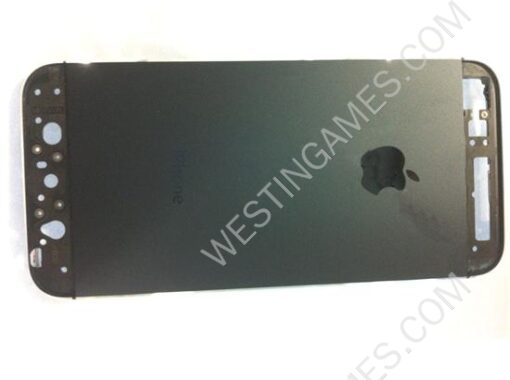 Battery Cover Back Housing with Middle Frame and Glass for iPhone 5 5G - Black (A)