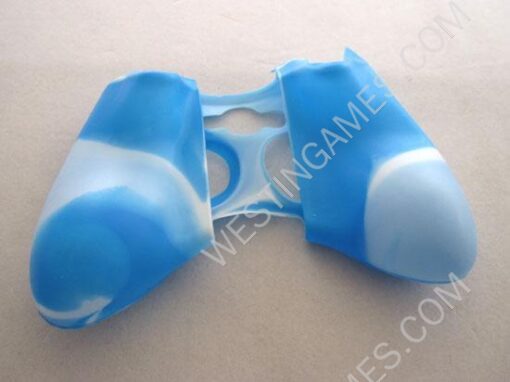 Silicone Protective Case for Xbox 360 Controller Blue/White (Nude Packs) - Image 2