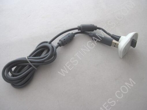 New 4800Mah Play and Charge Cable + Battery Kit for XBOX360 & Slim - White (Neutral) - Image 5