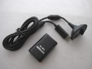 New 4800Mah Play and Charge Cable + Battery Kit for XBOX360 & Slim - Black (Neutral) 02