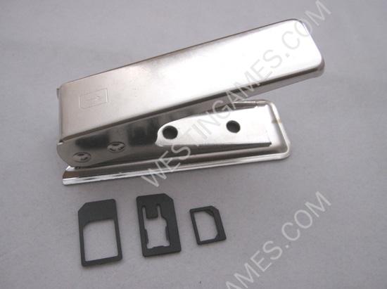 Universal Cut Nano Sim Card Cutter Model with Sim Adapter for for iPhone 5/iPad Mini