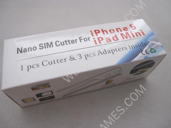 Universal Cut Nano Sim Card Cutter Model with Sim Adapter for for iPhone 5/iPad Mini - Image 5
