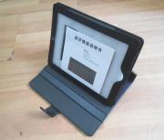 84-Key Wireless Bluetooth ABS Keyboard Leather Case Cover for New iPad 2/3 - Black 02