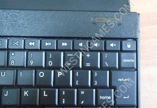 84-Key Wireless Bluetooth ABS Keyboard Leather Case Cover for New iPad 2/3 - Black - Image 4