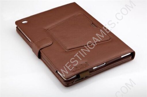 New Wireless Bluetooth Keyboard Leather Case With Stand Detachable for New iPad 3 /iPad 2 - Brown - Image 3