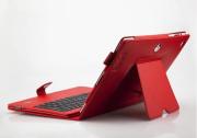 New Wireless Bluetooth Keyboard Leather Case With Stand Detachable for New iPad 3 /iPad 2 - Red 02