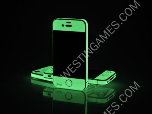Fluorescent Luminescent Night Shine Skin Sticker for iPhone 4 4G - 7 Themes - Image 2