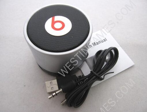 S10 Monster Beats by Dr Dre Mini Bluetooth Speaker Beatbox - Silver