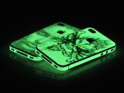 Fluorescent Luminescent Night Shine Skin Sticker for iPhone 4S - 7 Themes 03