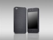 Carbon Fiber Skin Sticker for Apple iPhone 4S - 3 Colors