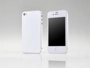 Carbon Fiber Skin Sticker for Apple iPhone 4S - 3 Colors 02