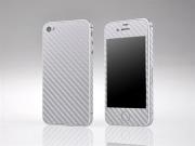 Carbon Fiber Skin Sticker for Apple iPhone 4S - 3 Colors 03