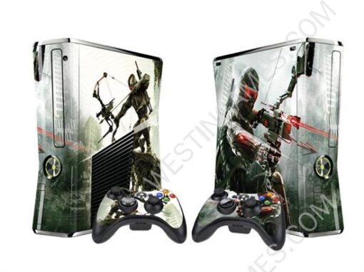 Crystal Epoxy Skin Sticker Colourful for XBOX 360 Slim Console w/ 2 Controller Skin - 246 Themes - Image 2
