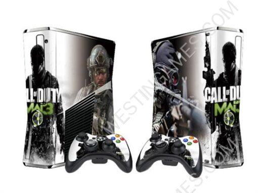 Crystal Epoxy Skin Sticker Colourful for XBOX 360 Slim Console w/ 2 Controller Skin - 246 Themes - Image 5