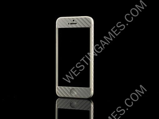 Carbon Fiber Skin Sticker for Apple iPhone 5 5G - 4 Colors