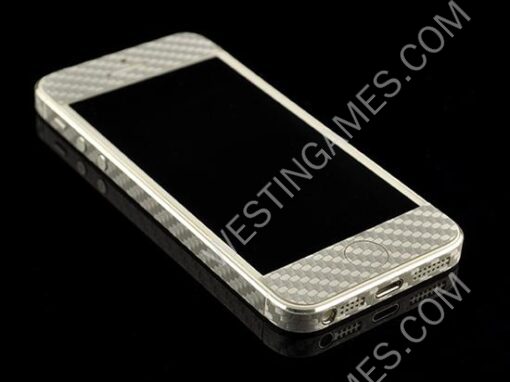 Carbon Fiber Skin Sticker for Apple iPhone 5 5G - 4 Colors - Image 3