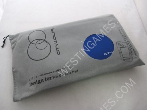 Protective Soft Case Cloth Bag for WII U Gamepad - Blue/Black - Image 4