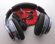 Monster Beats by Dr. Dre Studio Over-Ear Headphone Quality Sound Mirror Chrome- Black (A Grade) 02