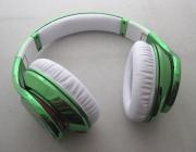 Monster Beats by Dr. Dre Studio Over-Ear Headphone Quality Sound Mirror Chrome - Green (A Grade) 03