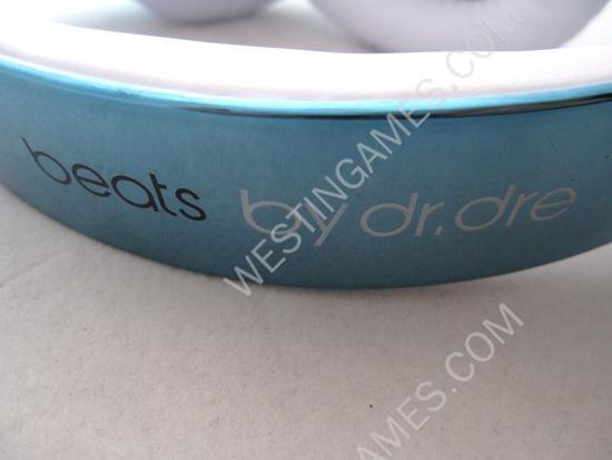 Monster Beats by Dr. Dre Studio Over-Ear Headphone Quality Sound Mirror Chrome- Light Blue (A Grade) 06